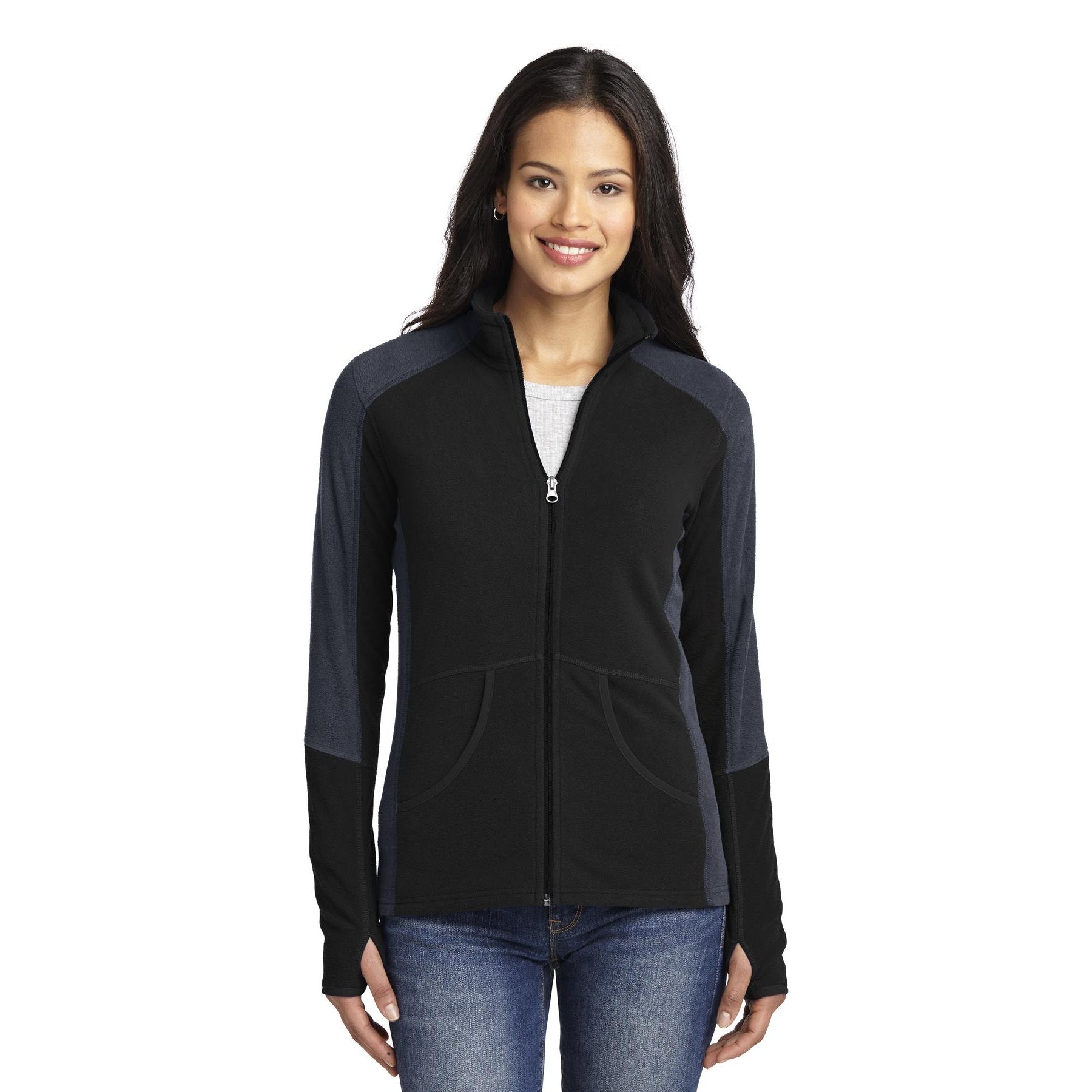 Port Authority-Port Authority® Women's Colorblock Microfleece Jacket. L230-MedTech-1
